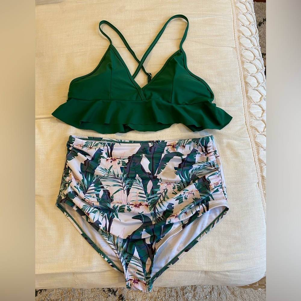 Two Piece High Waisted Swimsuit